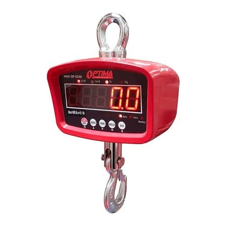 Optima Scale Mfg. Optima LED Digital Crane Scale With Remote 2,000lb x 1lb OP-924A-2000LED